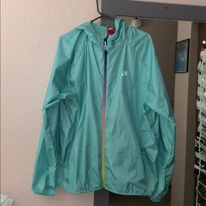Nike women’s XXL rainbow blue windbreaker!